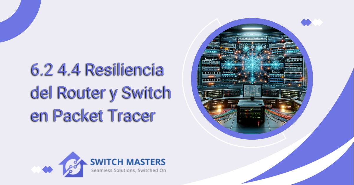 6.2 4.4 Resiliencia del Router y Switch en Packet Tracer